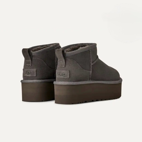 UGG Shoes - UGG Classic Ultra Mini Platform Boots – Gray, Size 39 / US 8